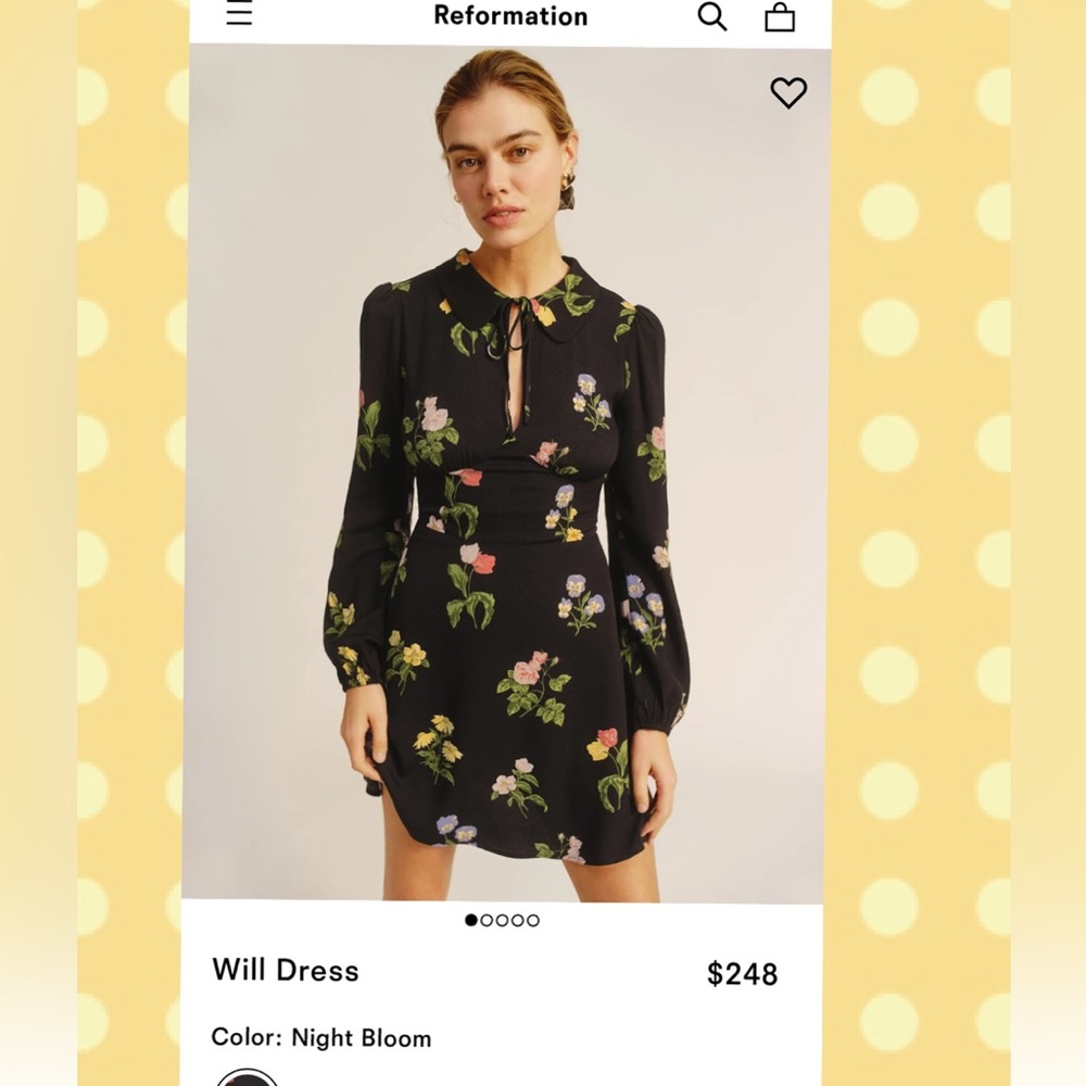 Brand new reformation dress